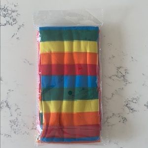 Multicolored Rainbow Striped Pattern Tights
